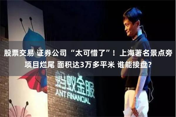 股票交易 证券公司 “太可惜了”！上海著名景点旁项目烂尾 面积达3万多平米 谁能接盘？